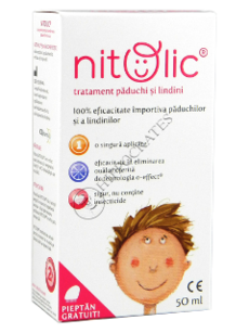 Nitolic Set contra pediculozei (50ml+20ml+20ml+pieptene) N1