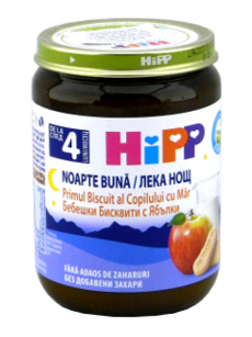 HIPP Fructe - Noapte Buna Primul biscuit al copilului cu mar (4 luni) 190 g /5514/