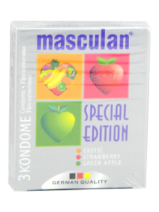 Prezervative Masculan FRUTTI EDITION (capsuna+mar verde) N3