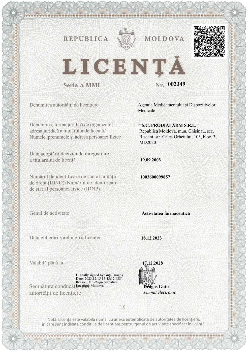 Certificat