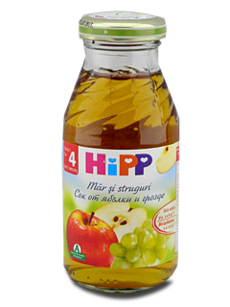 HIPP Suc Mere si struguri (4 luni) 200 ml /8030/ N1