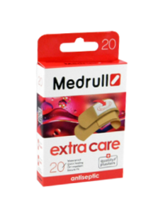 Пластырь MEDRULL Extra Care (1.9x7.2 см-10 шт, 2.5x7.2 см-6 шт,диам. 2.2 см) № 20