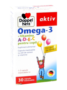 Доппельхерц Омега-3 + Вит. A+D+E+C (для детей) N30