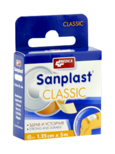 Emplastru Sanplast Classic 1.25 cm x 5 m N1