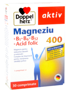 Doppelherz Magneziu + Vit.B + Ac.Folic N30