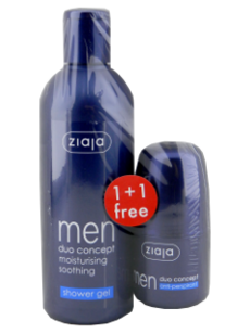 Ziaja Men Duo-concept Gel de dus + Antiperspirant roll-on  N1