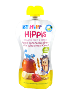 HIPPiS FructCereale Mar-banana -zmeura (6 luni) 100 g /8534/ N1