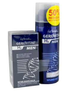 Gerovital H3 Men Pachet Promo balsam dupa ras 50ml+spuma de ras, 200 ml N1