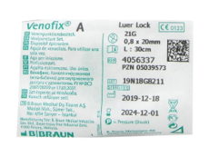 Venofix A G-21 (cateter fluturas) (4056337) N1