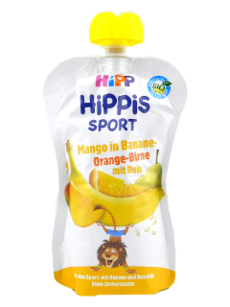 HIPPiS SPORT Mango in banana-portocala- para cu orez 120 g (1 an) /8606/