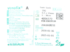 Venofix A G-25 (cateter fluturas) (4056370) N1