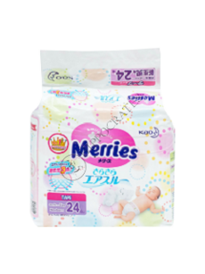 MERRIES Newborn №24 - 5 kg (Small) scutece N24