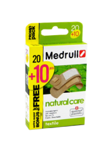 Пластырь MEDRULL Natural Care (1.9x7.2 см-10 шт, 2.5x7.2 см-6 шт,диам. 2.2 см) № 20 + № 10