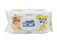 Servetele umede p/ru copii ULTRA COMPACT MOMO MINI Multivitamin cu capac N100