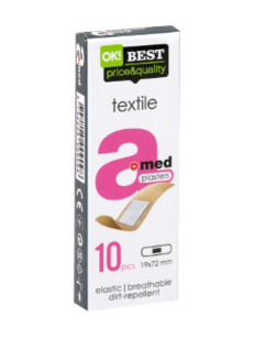 Пластырь MEDRULL AM Textil 1.9 см x 7.2 см № 10