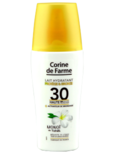 Corine de Farme Sun Manoi Lotiune Accelerare bronz+Protectie SPF30 cu dozator N1