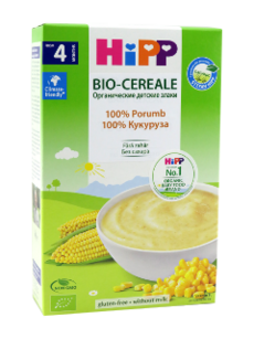 HIPP Terci organic fara lapte 100 % Porumb ( 4 luni) 200 g /2840/ N1