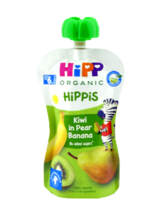 HIPPiS Para cu banana - Kiwi (6 luni) 100 g /8527/ N1