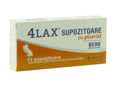 4Lax Supozitoare cu glicerina Bebe N12