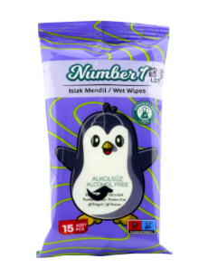 Салфетки влажные NUMBER 1 WIPES FIGURED KIDS