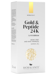 BIO BALANCE Super Serum 24K GoldPeptide, Matrixyl p/u conturul ochilor si riduri de expresie N1