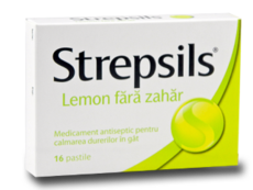Strepsils lemon fara zahar N16