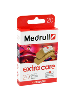 Пластырь MEDRULL Extra Care (1.9x7.2 см-10 шт, 2.5x7.2 см-6 шт,диам. 2.2 см) № 20 N20
