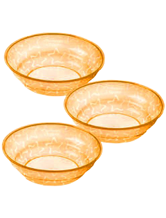 Детские тарелки 3 шт. (12+) (цвет оранжевый)/43031610