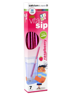 Leben VitaSip Kids Raspberry Ca+Vitamin D(7 tubulete) N1