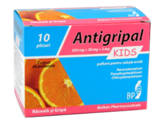 Antigripal Kids cu gust de portocale N10
