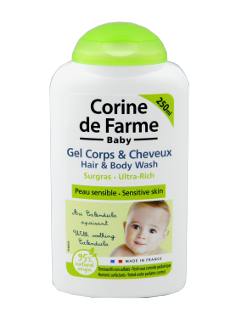 Corine de Farme Baby Ultra Rich Gel Dus Fara Sulfati pentru corp si par 250 ml N1