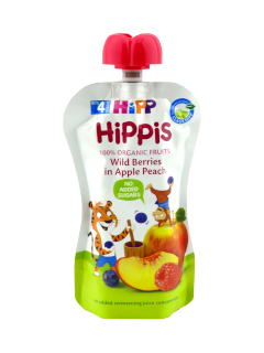 HIPPiS Mar-Piersica cu fructe de padure (4 luni) 100 g /8525/ N1