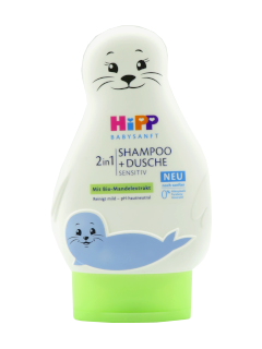HIPP  BabySanft Sampon  gel de dus p/u piele si par 200 ml /90124/