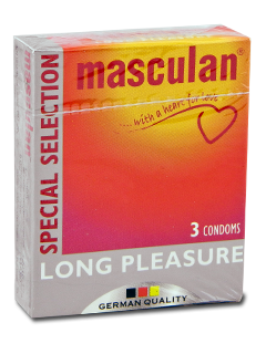 Презервативы Маскулан Long pleasure для продления полового акта N3